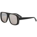 Stella McCartney Women's SC0092S SC/0064/S 001 Black Fashion Square Sunglasses - Black/Brown Silver Mirror   001 - Lens 57 Bridge 14 Temple 145mm