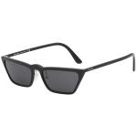 Prada Women's SPR19U SPR/19U Fashion Cat Eye Sunglasses - Black/Grey   1AB/5S0 - Lens 58 Bridge 18 B 30.7 ED 62.8 Temple 145mm