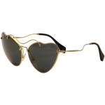 Miu Miu Women's SMU55R SM/U55R Fashion Sunglasses - Gold - Lens 65 Bridge 18 Temple 135mm