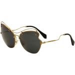 Miu Miu Women's SMU56R SM/U56R Fashion Sunglasses - Gold - Lens 61 Bridge 19 Temple 135mm