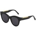 Stella McCartney Women's SC0064S SC/0064/S Fashion Cat Eye Sunglasses - Black/Gold   001 - Lens 51 Bridge 21 Temple 140mm