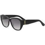 Saint Laurent Women's Monogram Collection SL M8 M/8 Square Sunglasses - Black/Gray Nylon Gradient   001  -  Lens 56 Bridge 15 Temple 140mm