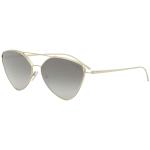 Prada Women's SPR51U SPR/51U Fashion Pilot Sunglasses - Pale Gold/Grey Gradient Silver Mirror   ZVN/5O0 - Lens 62 Bridge 14 B 49.7 ED 68 Temple 140mm