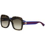 Gucci Women's GG0036S GG/0036/S Fashion Sunglasses - Havana Blue Red/Brown Gradient   004 - Lens 54 Bridge 22 Temple 140mm