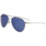 Costa Del Mar Women's Piper PIP183 PIP/183 Pilot Polarized Titanium Sunglasses - Silver - Lens 58 Bridge 15 Temple 130mm