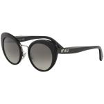 Miu Miu Women's SMU06T SMU/06T Fashion Cat Eye Sunglasses - Black - Lens 53 Bridge 24 B 47.6 ED 55 Temple 140mm