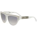 Moschino Women's MOS002/S MOS/002/S Fashion Square Sunglasses - White/Grey Gradient Silver Mirror   VK6IC - Lens 56 Bridge 18 B 45.5 ED 63.1 Temple 135mm