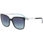 Tiffany & Co Women's TF4138 TF/4138 80559S Black/Blue Phantos Sunglasses 54mm - Black - Lens 54 Bridge 19 B 46.2 ED 61 Temple 140mm