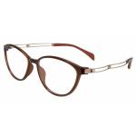 Line Art Women's Eyeglasses XL2094 XL/2094 Full Rim Titanium Optical Frame - Brown   BR - Lens 51 Bridge 15 Temple 135mm