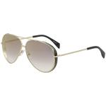 Moschino Women's MOS007/S MOS/007/S Fashion Pilot Sunglasses - Gold/Grey Gradient Gold Mirror   J5GFQ - Lens 61 Bridge 10 B53 ED 68 Temple 140mm