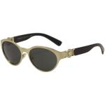 Versace Women's VE2179 VE/2179 Fashion Sunglasses - Brushed Pale Gold/Grey  133987 - Lens 55 Bridge 17 Temple 140mm