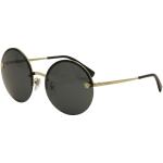 Versace Women's VE2176 VE/2176 Fashion Sunglasses - Pale Gold Black/Grey   1252/87 - Lens 59 Bridge 18 Temple 135mm