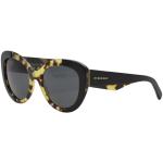 Burberry Women's BE4253 BE/4253 Round Sunglasses - Black - Lens 54 Bridge 21 Temple 140mm