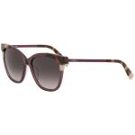Furla Women's SFU148 SFU/148 0W48 Plum Fashion Cat Eye Sunglasses 55mm - Plum/Smoke Gradient   0W48 - Lens 55 Bridge 17 B 48 ED 60 Temple 135mm