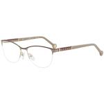 CH Carolina Herrera Eyeglasses VHE079K 079K 0484 Rose Gold Optical Frame 53mm - Shiny Rose Gold/Brown   0484 - Lens 53 Bridge 16 Temple 140mm