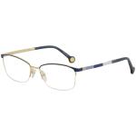 CH Carolina Herrera Women's Eyeglasses VHE077K VHE/077K Half Rim Optical Frame - Blue   0354 - Lens 54 Bridge 17 B 36 ED 60 Temple 140mm
