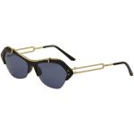 Tod's Women's TO0166 TO/0166 Fashion Sunglasses - Black Gold/Navy   01V  - Lens 56 Bridge 15 Temple 135mm