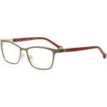 CH Carolina Herrera Women's Eyeglasses VHE083K VHE083K Full Rim Optical Frame -  Brown/Red/Silver   0482  - Lens 54 Bridge 16 Temple 140mm