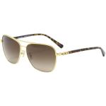 Coach Women's HC7073B HC/7073/B Pilot Sunglasses - Gold Dark Tortoise/Dark Brown Gradient   930313 - Lens 59 Bridge 14 Temple 140mm