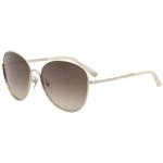 Nina Ricci Women's SNR061 SNR/061 0F47 White/Gold Fashion Square Sunglasses 60m - White Gold/Brown Gradient   0F47 - Lens 60 Bridge 16 Temple 135mm