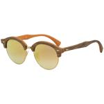 Ray Ban Men's Club Round Wood RB4246M RB/4246/M RayBan Fashion Sunglasses - Bronze - Lens 51 Bridge 19 B 46 ED 53.4 Temple 145mm
