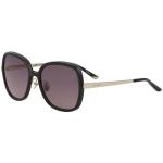 Nina Ricci Women's SNR107S SNR/107/S 0Z42 Black Fashion Square Sunglasses 56mm - Black Gemstones/Brown Gradient   0Z42 - Lens 56 Bridge 19 Temple 140mm