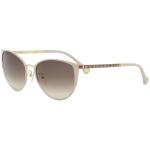 CH Carolina Herrera Women's SHE087 SHE/087 0F47 White Cat Eye Sunglasses 56mm - White Brown/Brown Gradient   0F47 - Lens 56 Bridge 18 B 47 ED 63 Temple 135mm
