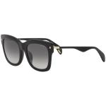 Police Women's Aphrodite SPL616 SPL/616 0700 Black Square Sunglasses 53mm - Black/Grey Gradient   0700 - Lens 53 Bridge 21 Temple 140mm
