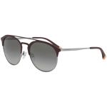 Emporio Armani Women's EA2052 EA/2052 Fashion Pilot Sunglasses - Matte Bordeaux Gunmetal/Grey Gradient   3183/11 - Lens 56 Bridge 19 B 47.7 ED 59.8 Temple 140mm