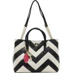Betsey Johnson Women's Suite Life Chevron Tote Handbag - Black