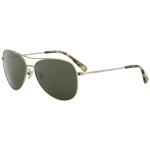 Coach Women's HC7079 HC/7079 901587 Fashion Pilot Sunglasses - Light Gold/Dark Green   932271  - Lens 58 Bridge 14 B 49.2 ED 63.4 Temple 140mm