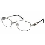 Aristar by Charmant Women's Eyeglasses AR16369 AR/16369 Full Rim Optical Frame - Black   538 - Lens 47 Bridge 16 Lens 130mm