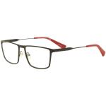 Armani Exchange Men's Eyeglasses AX1022 AX/1022 Full Rim Optical Frame - Matte Black/Red   6063 - Lens 55 Bridge 17 Temple 140mm