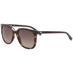 Lacoste Women's L824S L/824/S 215 Havana/Bordeaux Fashion Square Sunglasses 55mm - Havana Bordeaux/Brown Gradient   215 - Lens 55 Bridge 17 Temple 135mm