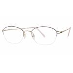 Aristar By Charmant Women's Eyeglasses AR6840 AR/6840 Half Rim Optical Frame - Pink - Lens 49 Bridge 19 Temple 135mm