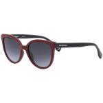 Converse Women's SCO046 SCO/046 0G96 Red Fashion Oval Sunglasses 53mm - Red/Grey Gradient   0G96 - Lens 53 Bridge 20 Temple 140mm