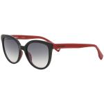 Converse Women's SCO046 SCO/046 0Z42 Black Fashion Oval Sunglasses 53mm - Black Red/Grey Gradient   0Z42 - Lens 53 Bridge 20 Temple 140mm