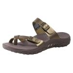 Skechers Women's Reggae Wishlist Strappy Flip Flops Sandals - Bronze - 10 B(M) US