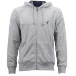 Nautica Men's Full Zip Long Sleeve Hoodie Sweatshirt - Grey Heather - Large