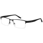 Bocci Women's Eyeglasses 392 Half Rim Optical Frame - Black   04 - Lens 54 Bridge 18 Temple 145mm