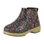 OshKosh B'gosh Toddler/Little Girl's Putty Floral Ankle Boots Shoes - Blue - 12 M US Little Kid
