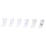 Polo Ralph Lauren Women's 6 Pairs Arch Support Stripe Ankle Socks - White - 9 11 Fits 4 10.5