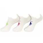 Polo Ralph Lauren Women's 3 Pairs Pony Logo Double Tab Low Cut Socks - White - Sock 9 11; Fits Shoe 4 10.5