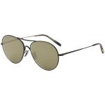 Oliver Peoples Women's Rockmore OV1218S OV/1218/S Pilot Sunglasses - Matte Black/Gray Gold Tone Glass Mirror   506239 -  Lens 58 Bridge 15 Temple 145mm
