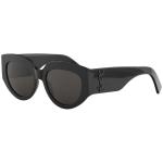 Saint Laurent Women's Rope SL M26 Fashion Square Sunglasses - Black/Grey   002 - Lens 54 Bridge 20 Temple 145mm