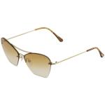Tom Ford Women's Annabel TF507 TF/507 Fashion Pilot Sunglasses - Gold/Brown Gradient   28F -  Lens 58 Bridge 14 Temple 140mm