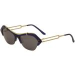 Tod's Women's TO0166 TO/0166 Fashion Sunglasses - Navy Crystal Gold/Smoke   01V  - Lens 56 Bridge 15 Temple 135mm