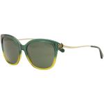 Coach Women's HC8218 HC/8218 Square Sunglasses - Emerald Mustard Gradient/Green Solid   547271 - Lens 57 Bridge 17 Temple 135mm