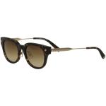 Dsquared2 Women's DQ0140 DQ/0140 Square Sunglasses - Dark Havana Gold/Brown Gradient   55F - Lens 50 Bridge 20 Temple 150mm
