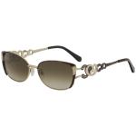 Diva Women's 4192 Fashion Rectangle Sunglasses - Cheetah Gold/Brown Gradient   854 - Lens 56 Bridge 16 Temple 125mm